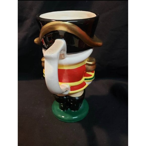 Christmas ceramic nutcracker stein pitcher, telaflora gift mug - Picture 4 of 10
